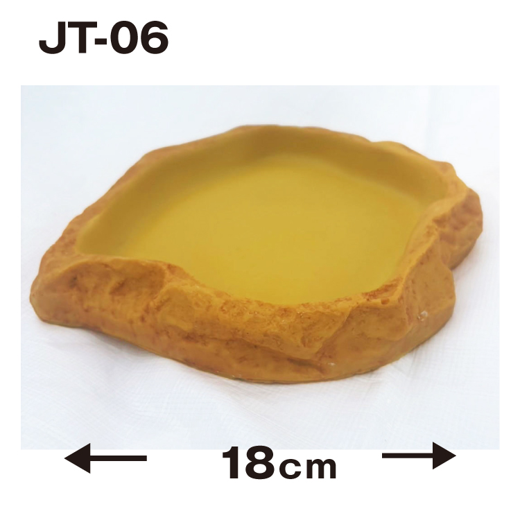 【JT-06】爬虫類 餌入れ 水入れ皿【18.5ｃｍx16ｃｍｘ.2.5ｃｍ】